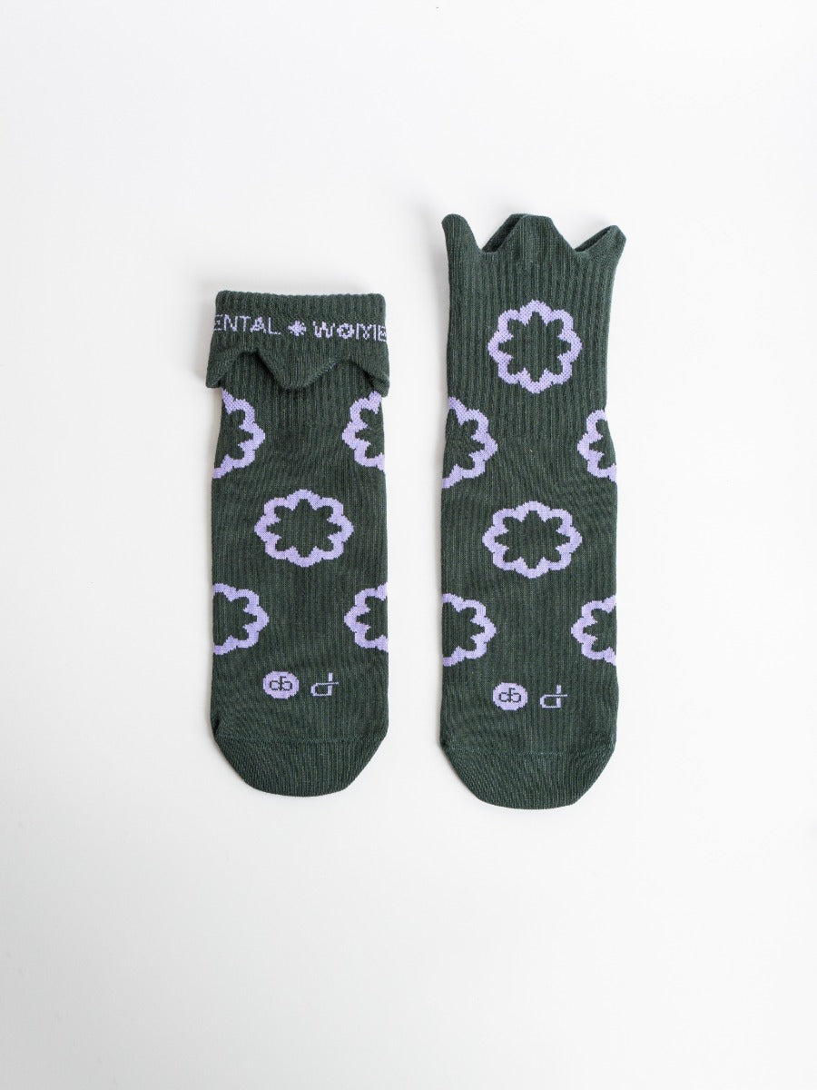 GOODPAIRSOCKS - Bloom-Patterned Crew Socks