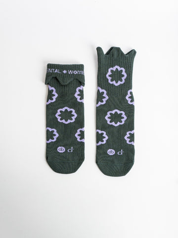 GOODPAIRSOCKS - Bloom-Patterned Crew Socks