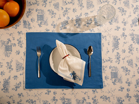 Lace Trim Cotton Placemat