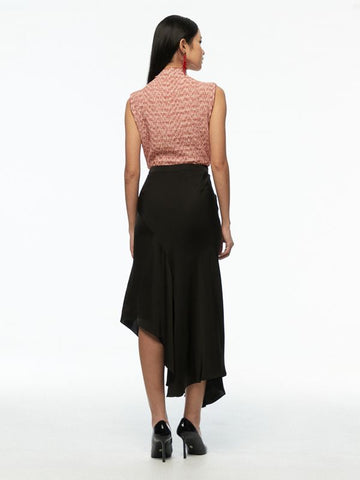 Asymmetric Midi Skirt