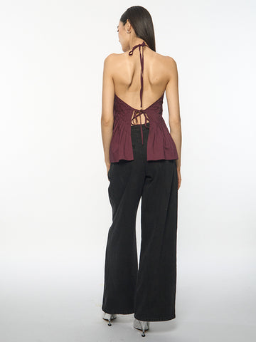 Pleated Halter Top