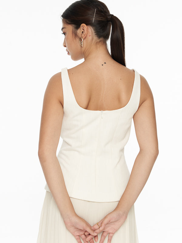 Scoop Neck Cotton Top