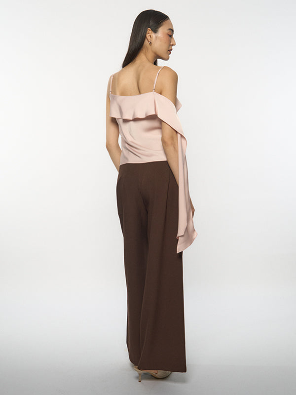 Asymmetric Satin Top