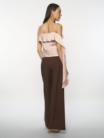 Asymmetric Satin Top