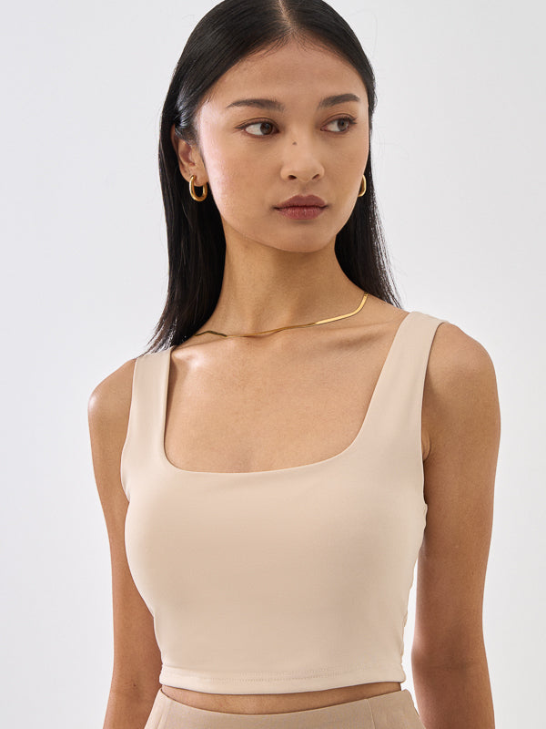 SupraSoft™️ Scoop Neck Cropped Tank