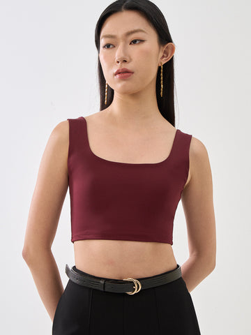 SupraSoft™️ Scoop Neck Cropped Tank
