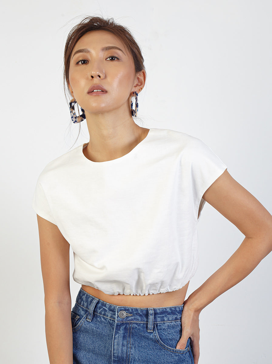 Linen Crop Top