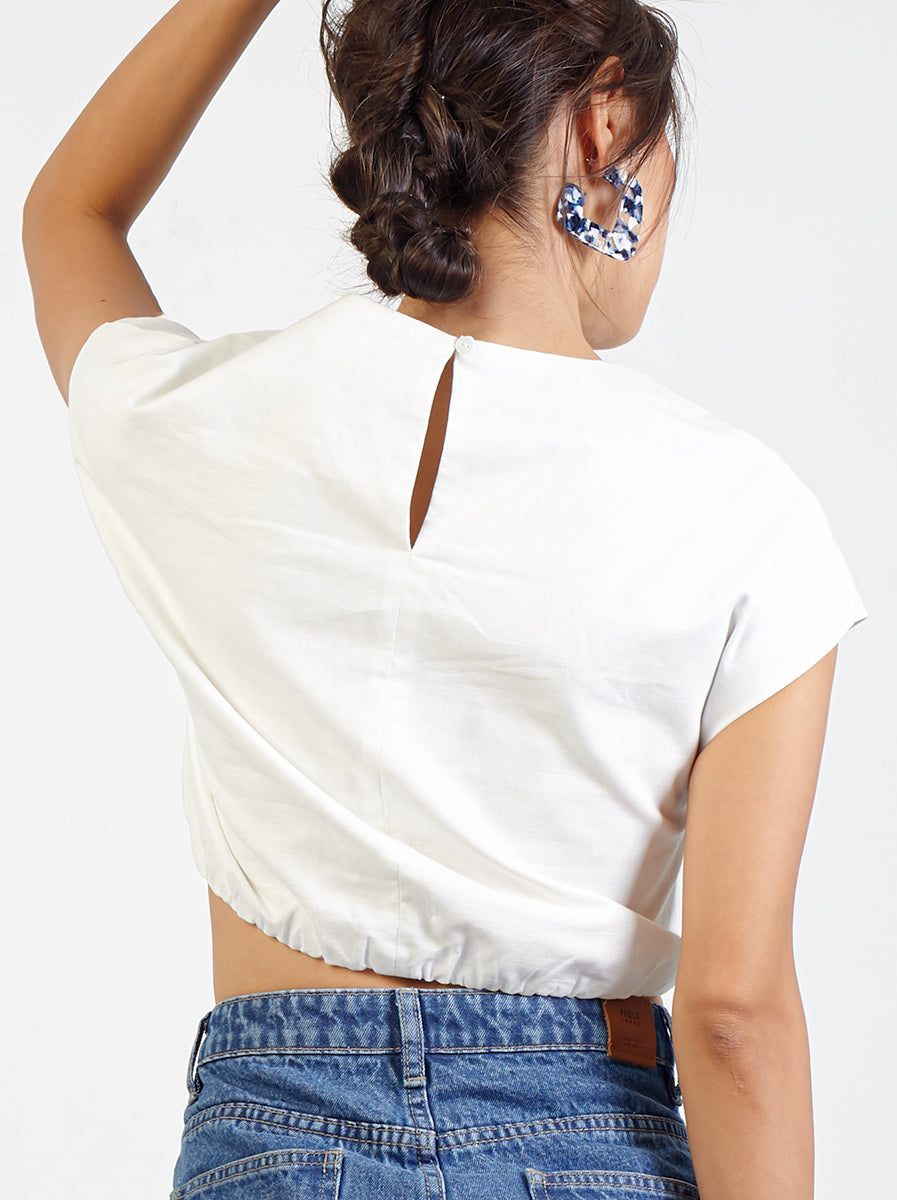 Linen Crop Top