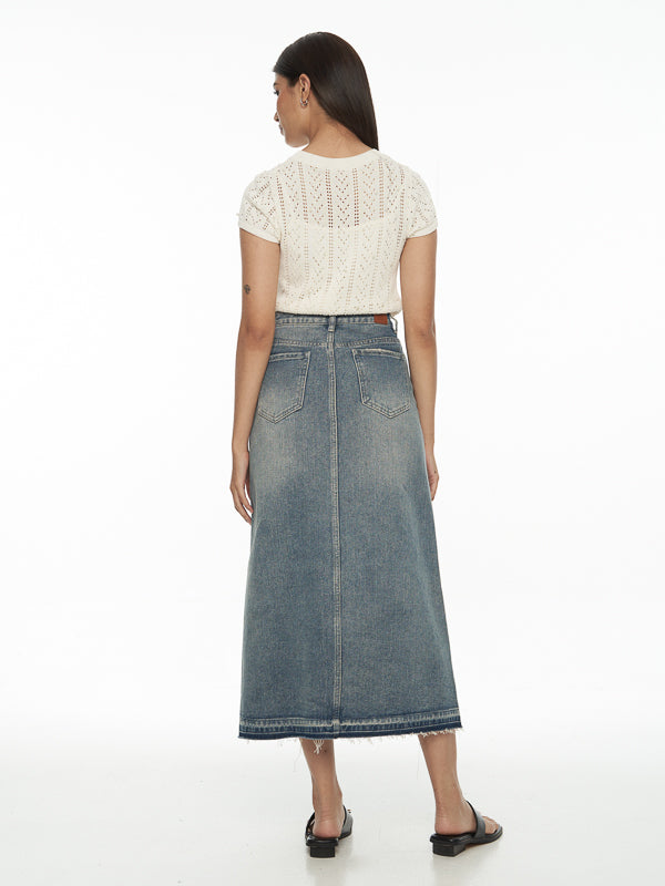 Knit Cropped Top With Inner