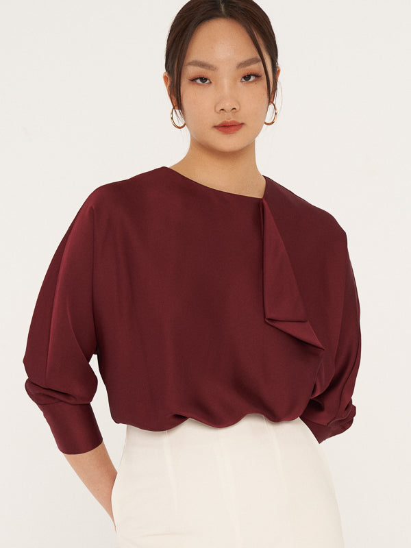 Long Sleeves Blouse With Front Detail