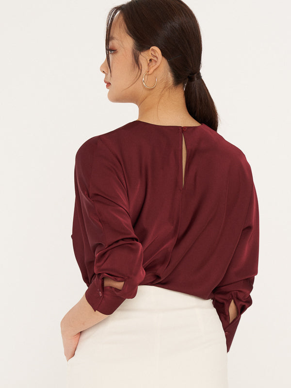 Long Sleeves Blouse With Front Detail