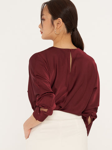 Long Sleeves Blouse With Front Detail