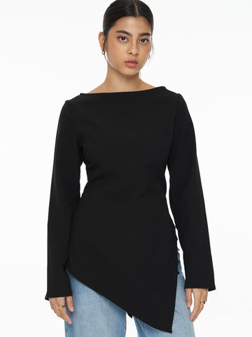 Asymmetrical Long Sleeve Top