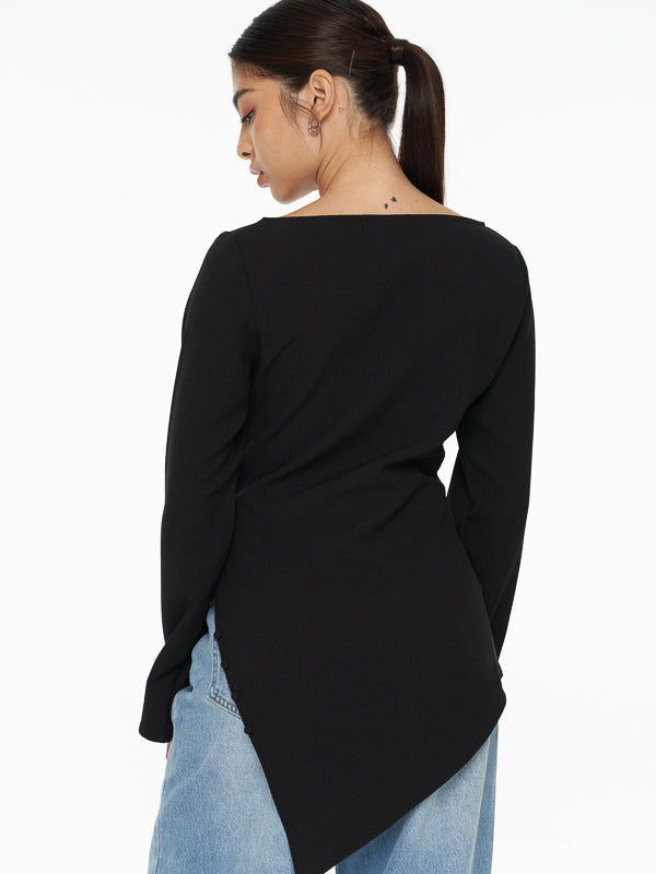 Asymmetrical Long Sleeve Top