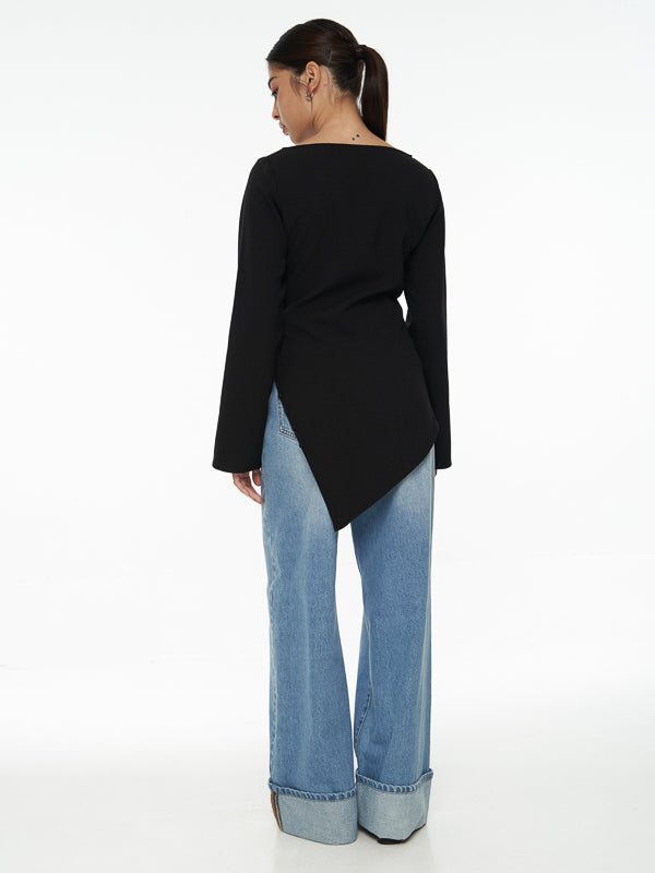 Asymmetrical Long Sleeve Top