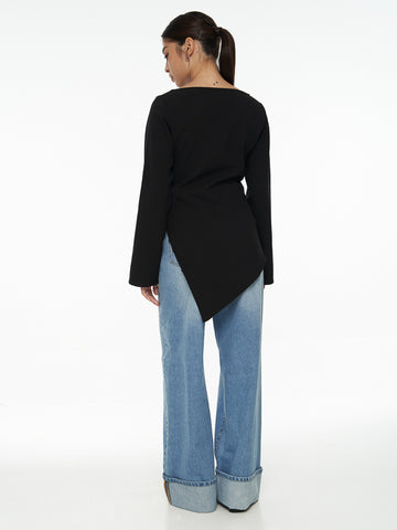 Asymmetrical Long Sleeve Top