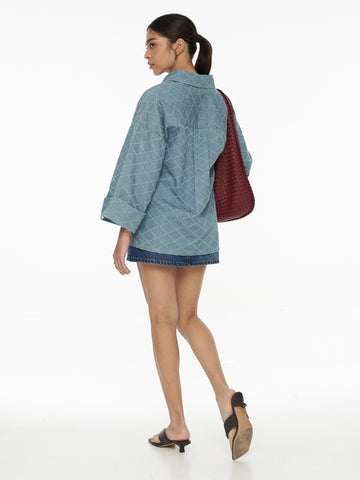 Oversized Denim Blouse