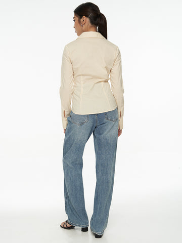 Fitted Long Sleeve Blouse