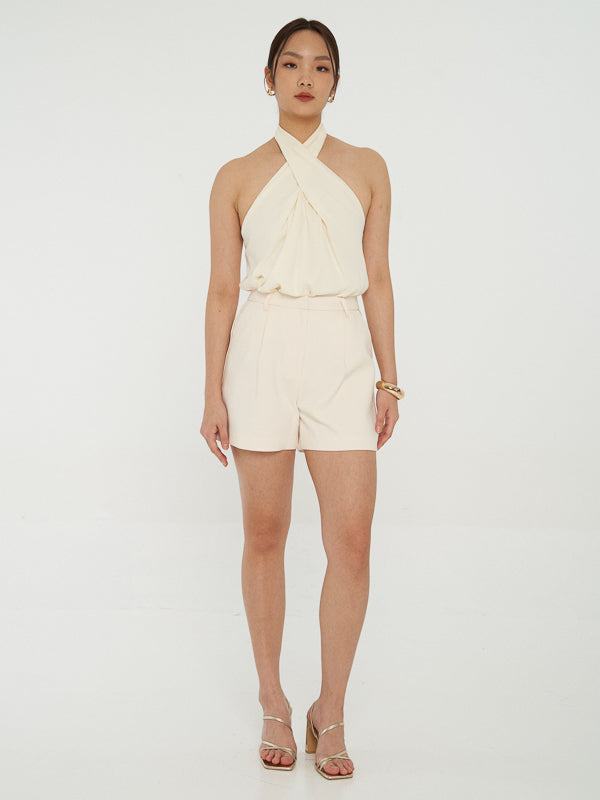 Pleated Tailored Shorts