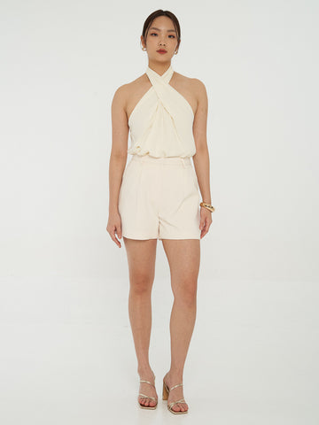 Pleated Tailored Shorts