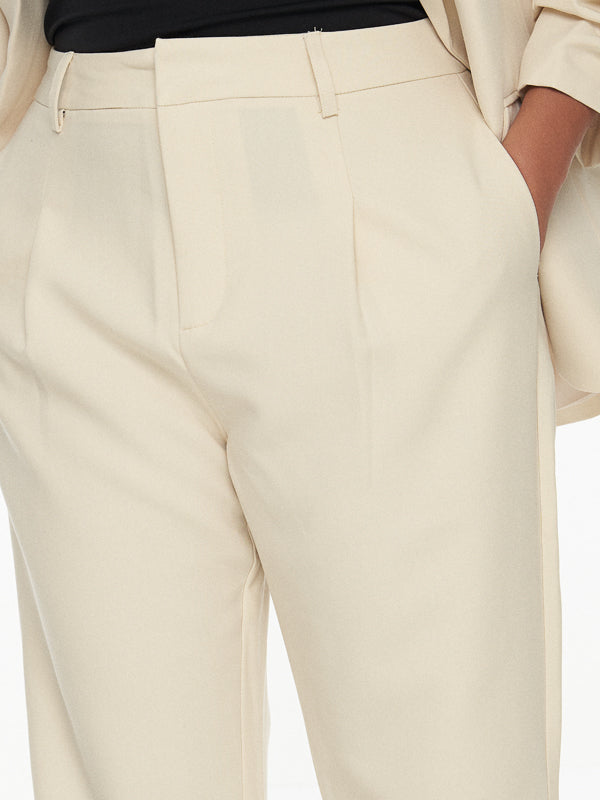Chriselle Tailored Pants-Beige