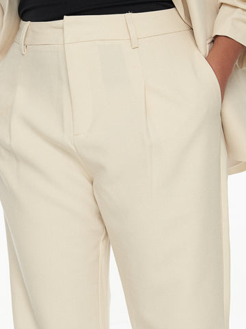 Chriselle Tailored Pants-Beige