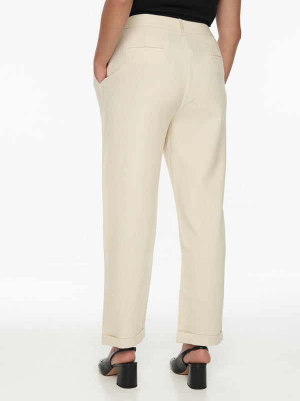 Chriselle Tailored Pants-Beige