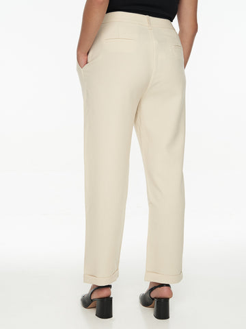 Chriselle Tailored Pants-Beige