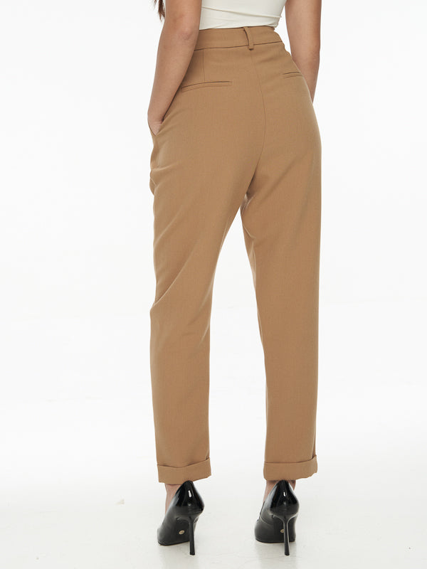 Chriselle Tailored Pants-Camel