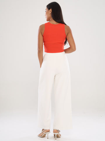 Tailored Straight Cut Pants