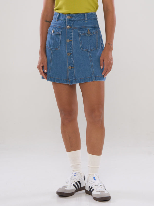 Denim A-Line Skirt