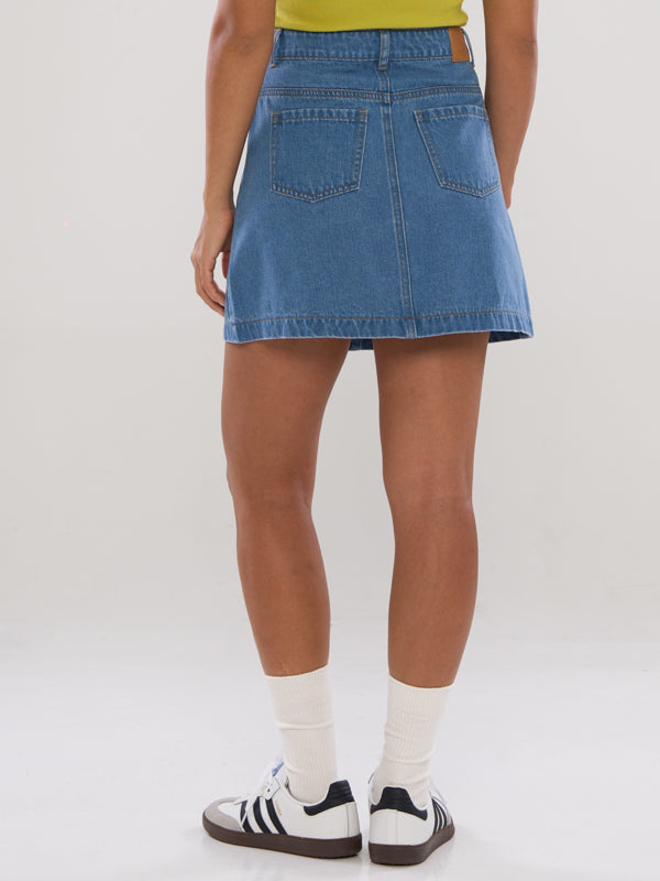 Denim A-Line Skirt