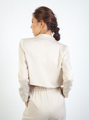 Satin Crop Jacket
