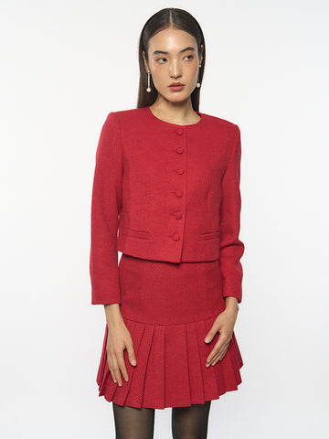 Tweed Cropped Cardigan