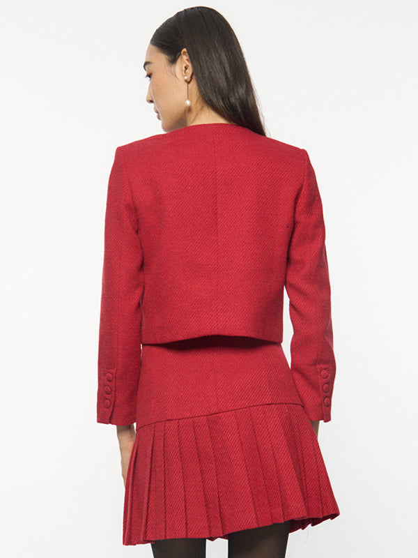 Tweed Cropped Cardigan