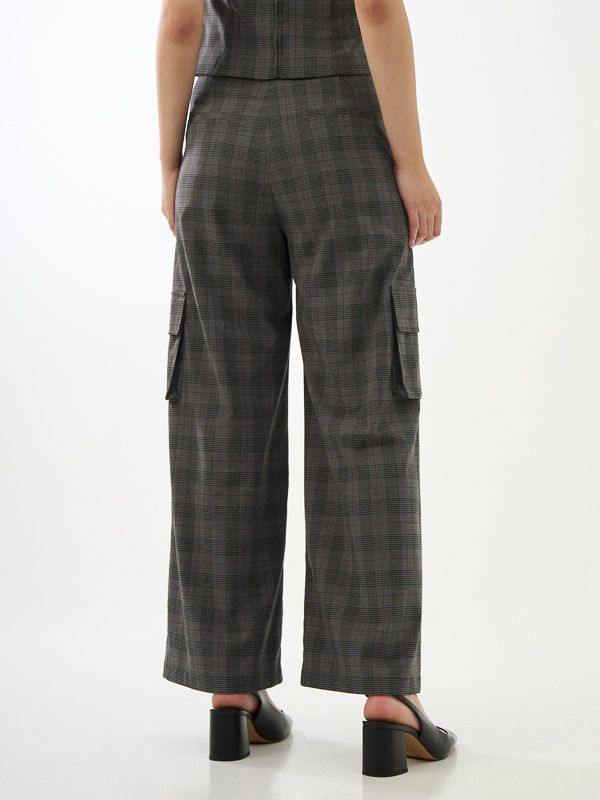 Cargo Plaid Pants