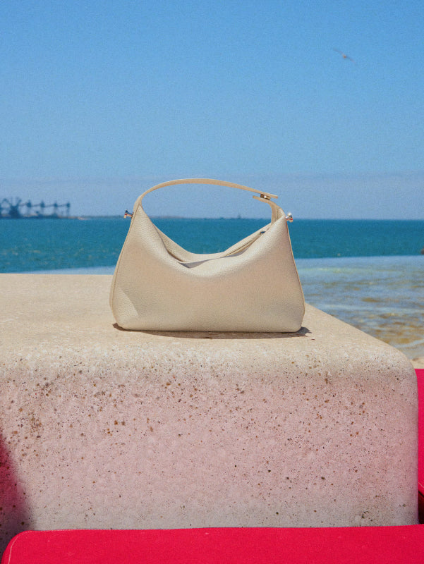 Marion Mini Hobo Bag-Beige