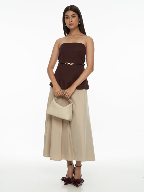Marion Mini Hobo Bag-Beige