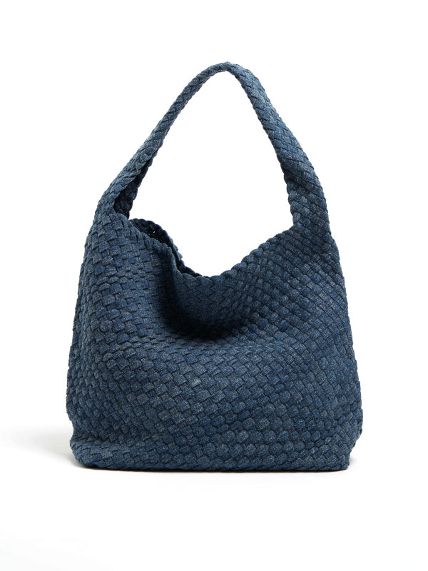 Marlo Woven Bag-Denim Blue