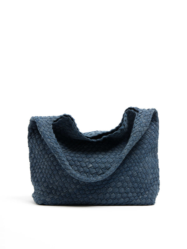 Marlo Woven Bag-Denim Blue