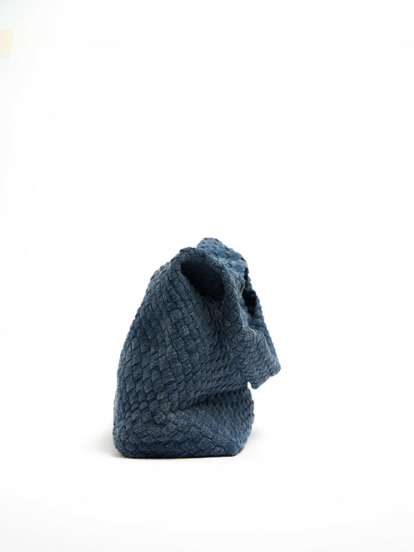 Marlo Woven Bag-Denim Blue