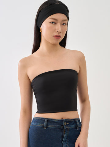 SupraSoft™ Basic Sleeveless Crop Tube Top