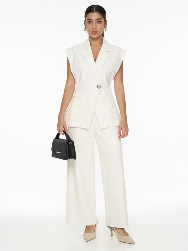 Striped Tailored Waistcoat