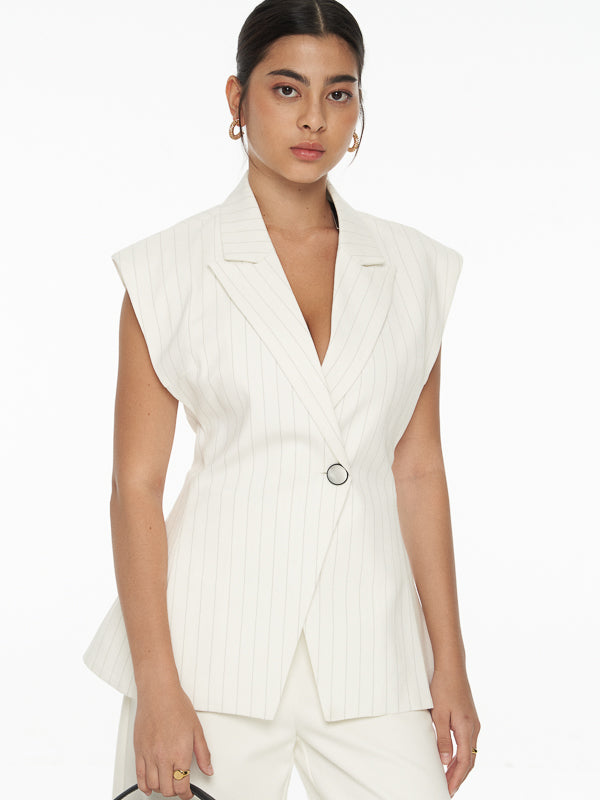 Striped Tailored Waistcoat