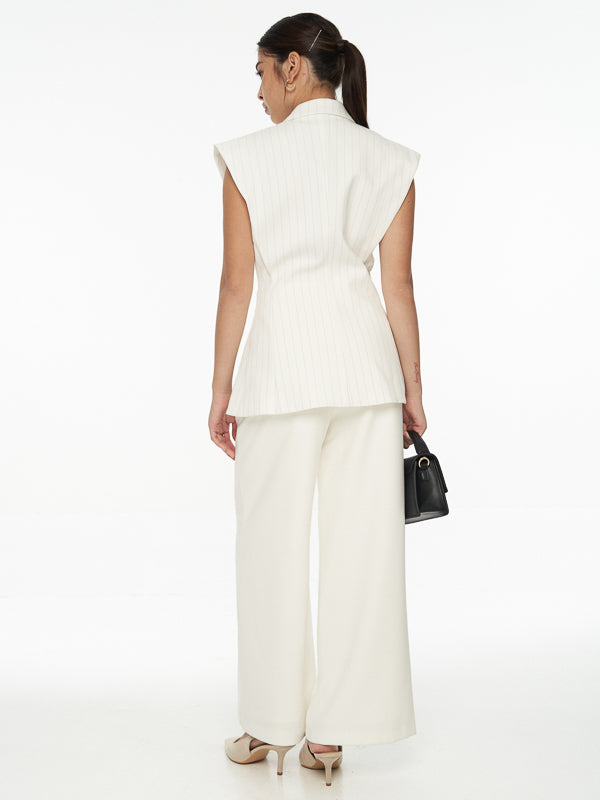 Striped Tailored Waistcoat