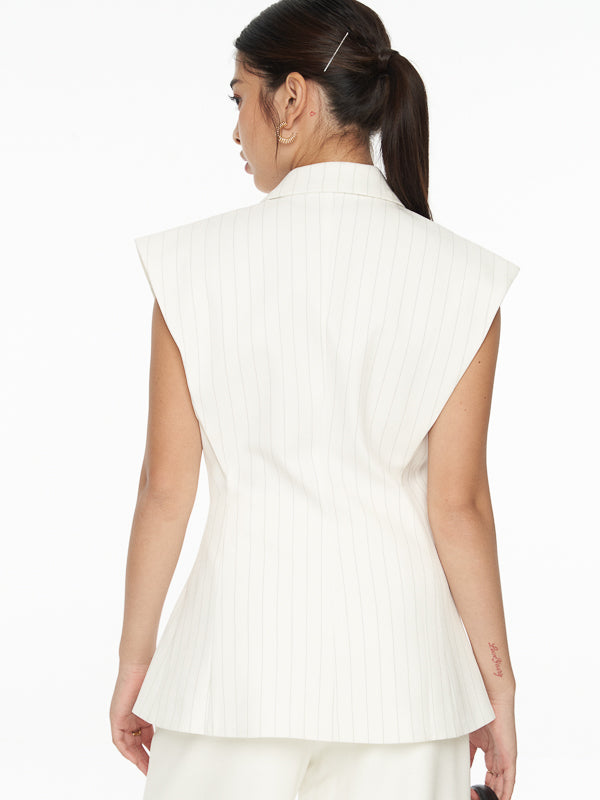 Striped Tailored Waistcoat