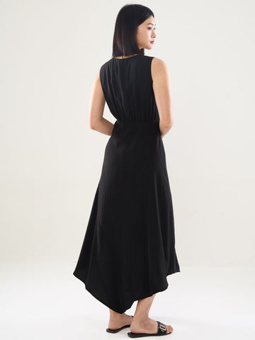 Surplice Neckline Maxi Dress
