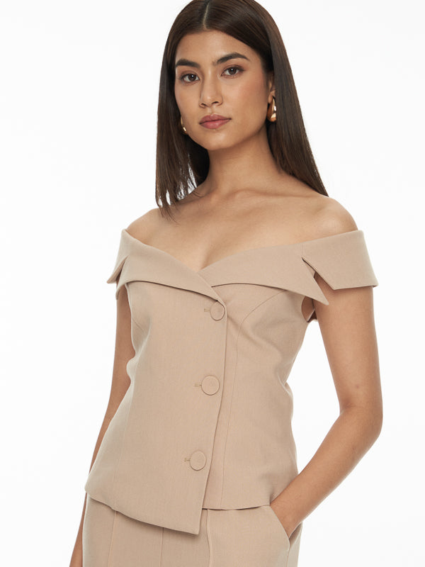 Off Shoulder Suit Top