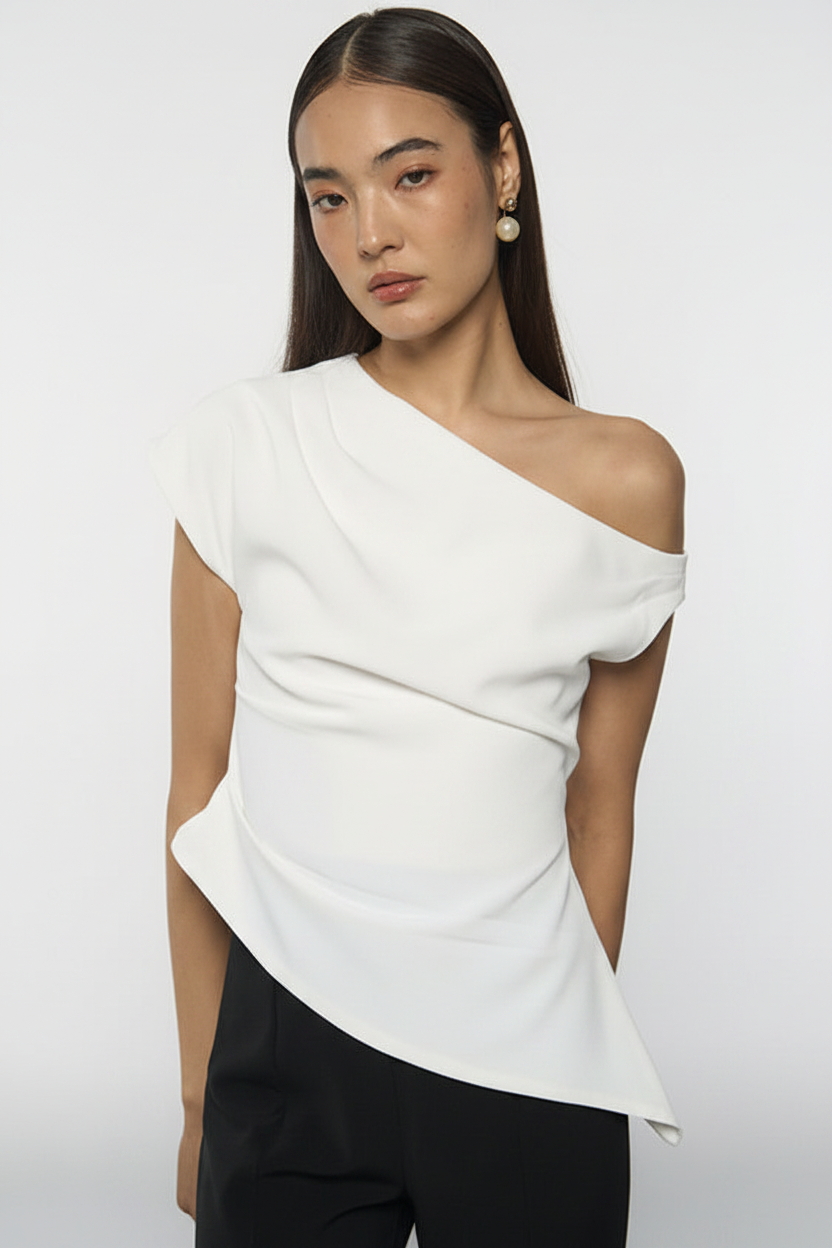 Asymmetrical Drape Top