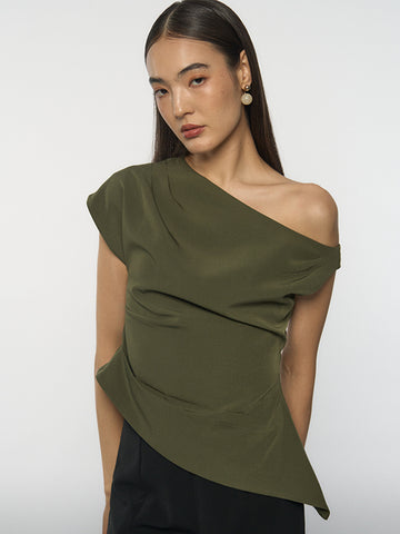 Asymmetrical Drape Top